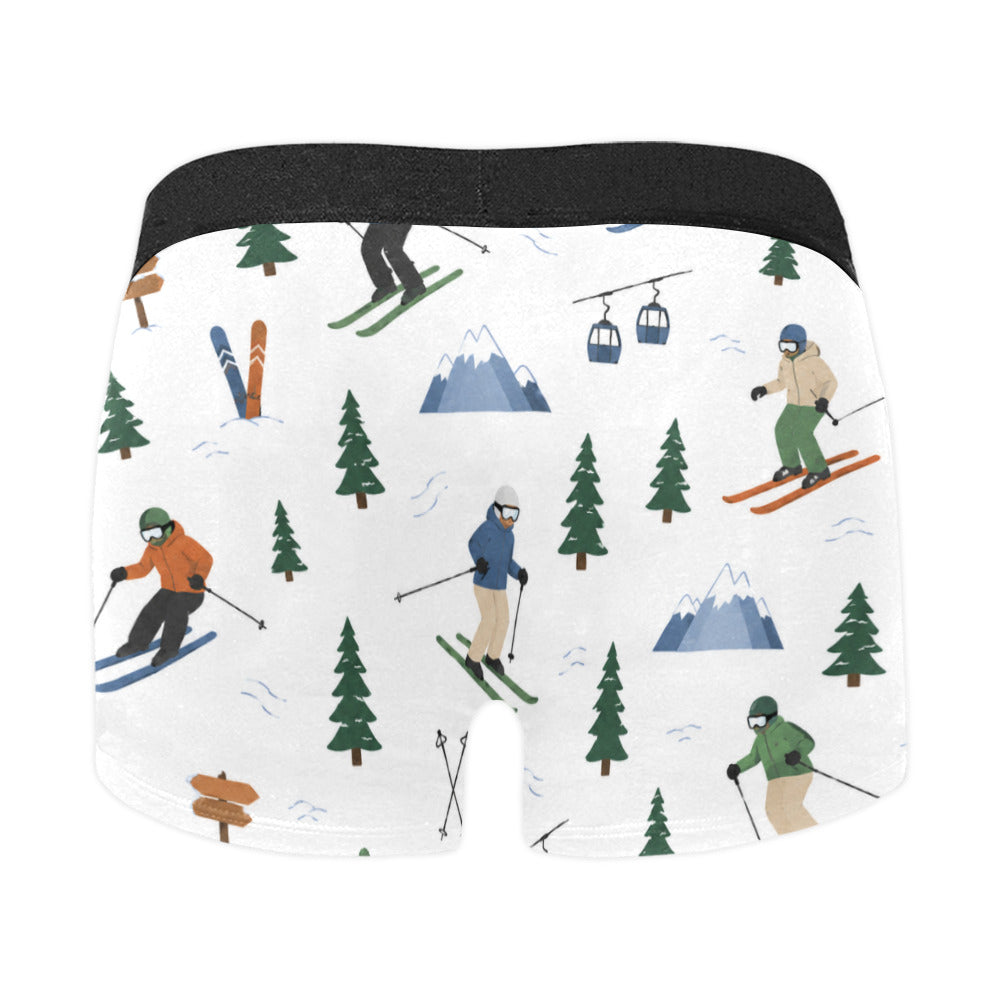 Men's Ski Print Boxer Briefs