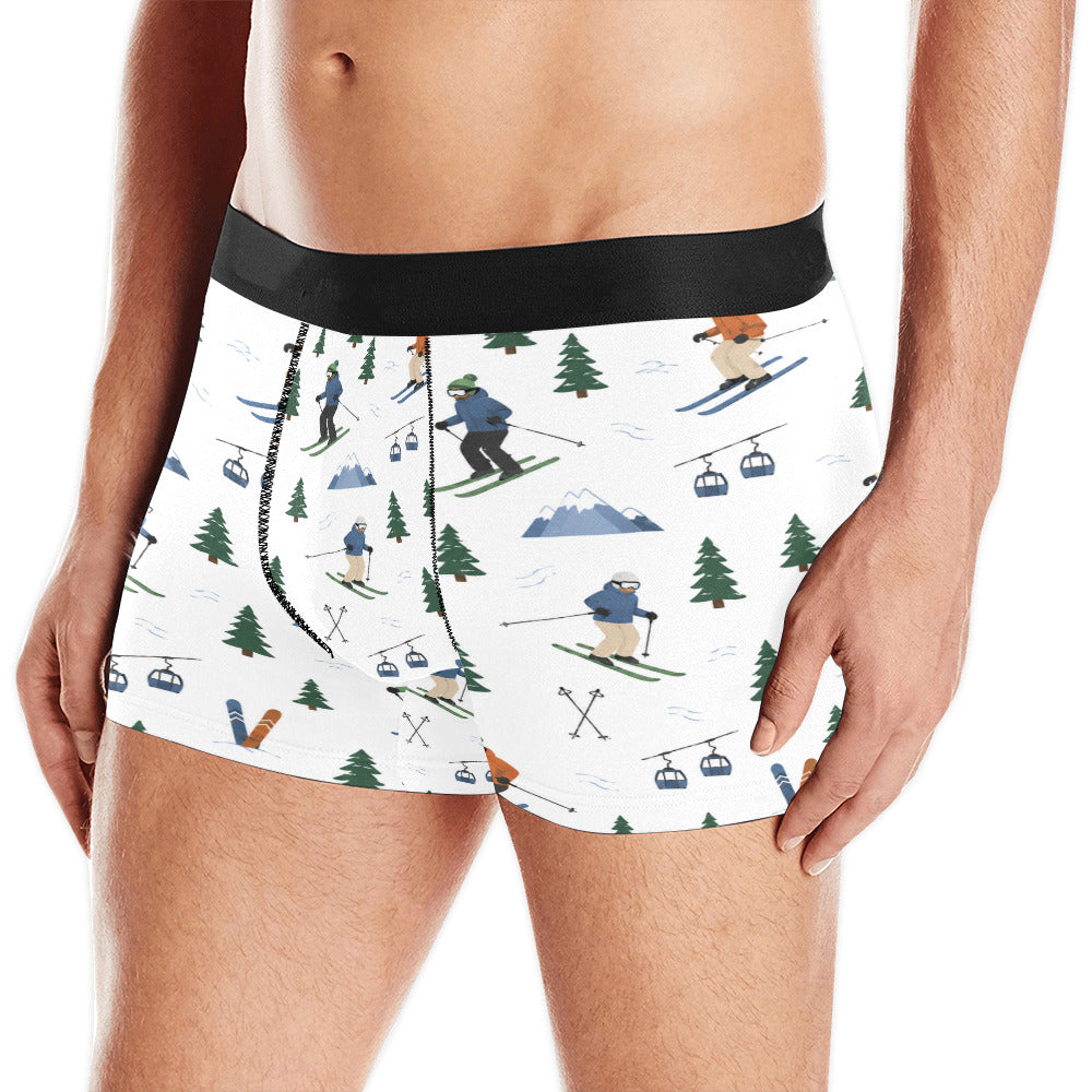 Men's Ski Print Boxer Briefs