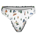Women's Snowboarding Pattern Thong