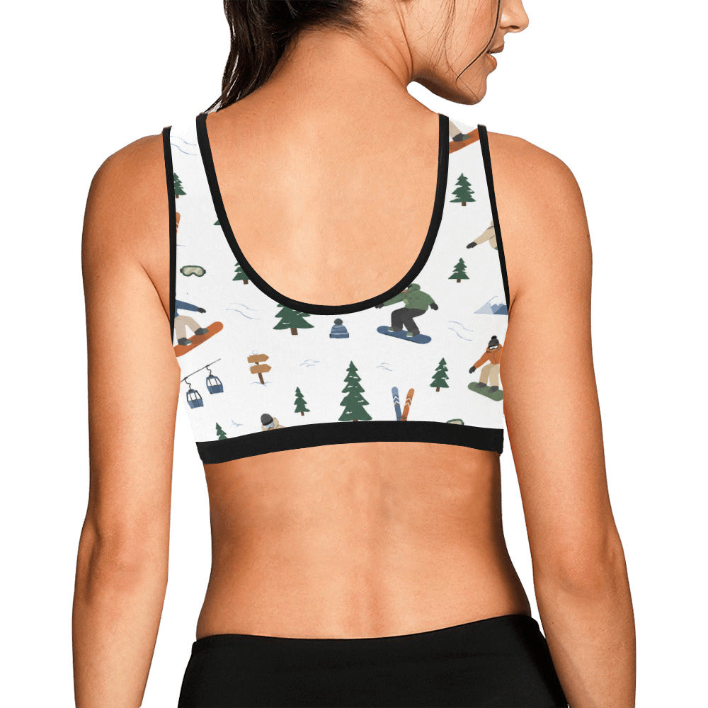Women's Snowboarding Print Sports Bra