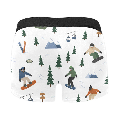 Men's Snowboarding Print Boxer Briefs