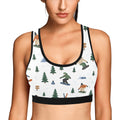 Women's Snowboarding Print Sports Bra